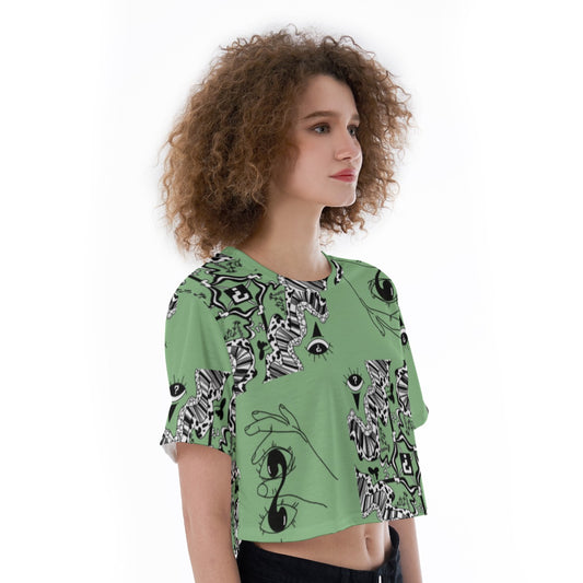 Sage Cropped T-Shirt
