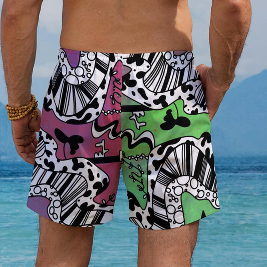 Watermelon Tipmouline Beach Shorts