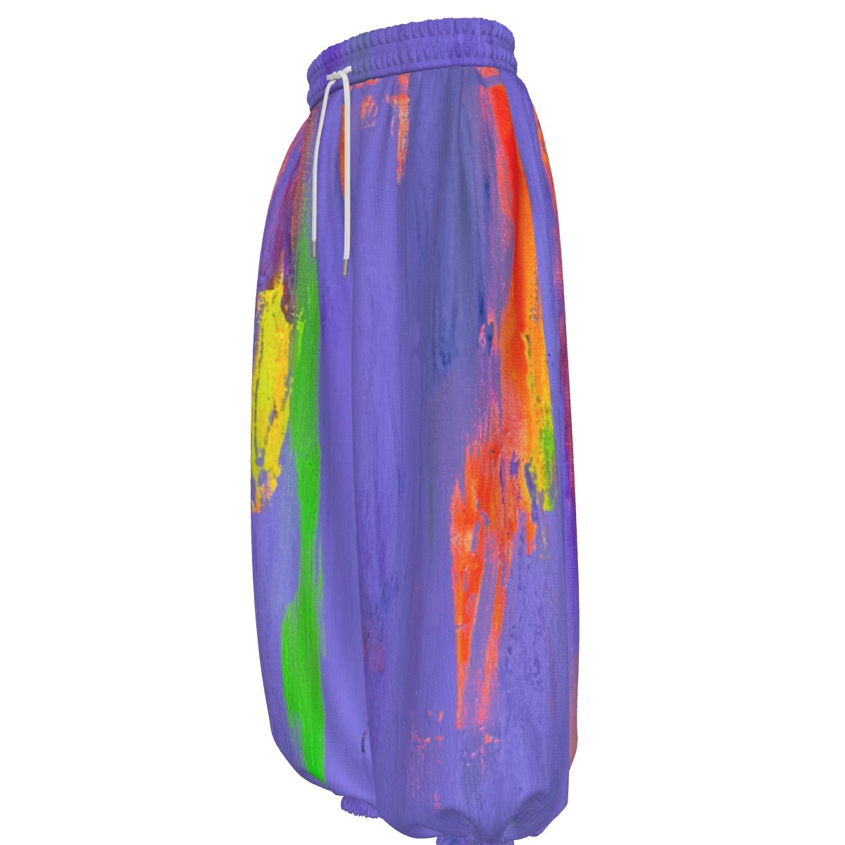 Lavender Glitch Waffle Pants