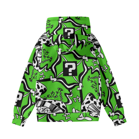 Green TripDrip Hoodie w Cat Ears