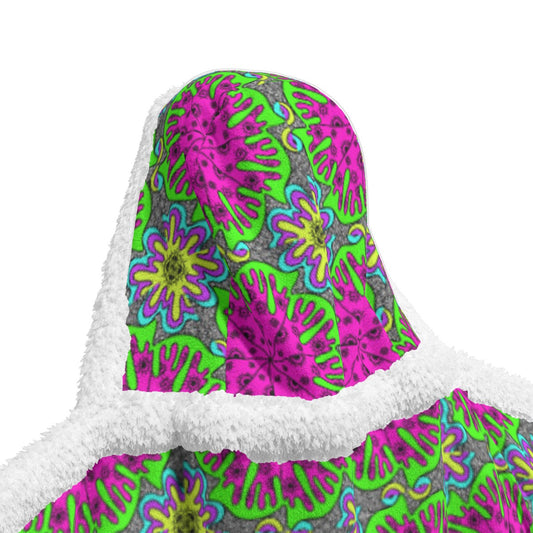 Watermeltin.v4 Hooded Blanket w Pockets