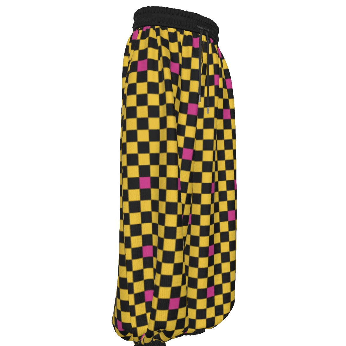 Marigold Checkered Waffle Pants