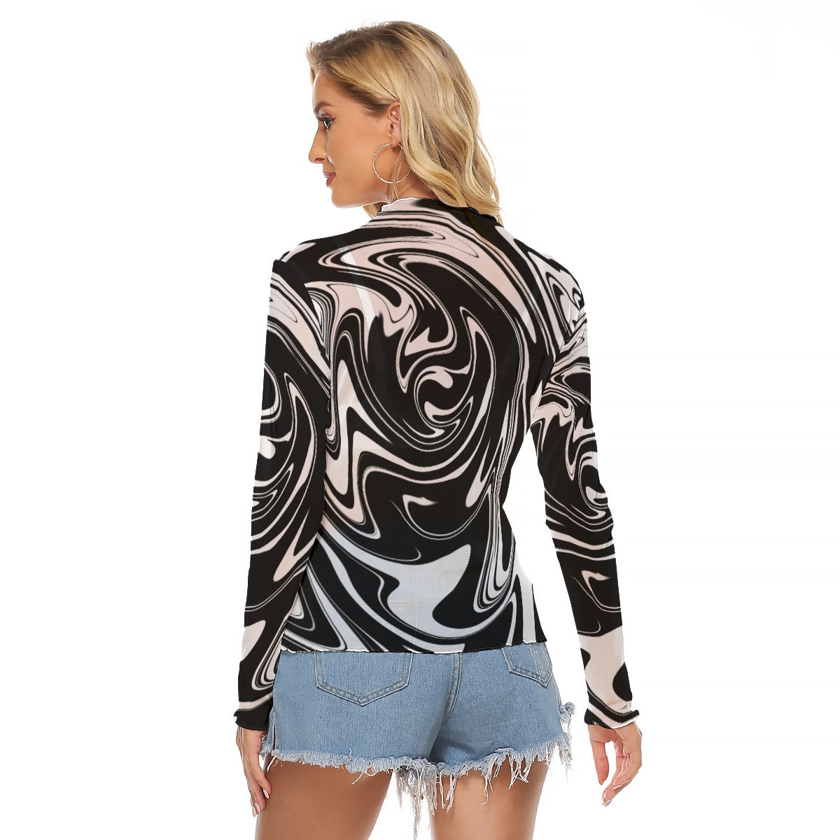 Monoswirl Mesh Top