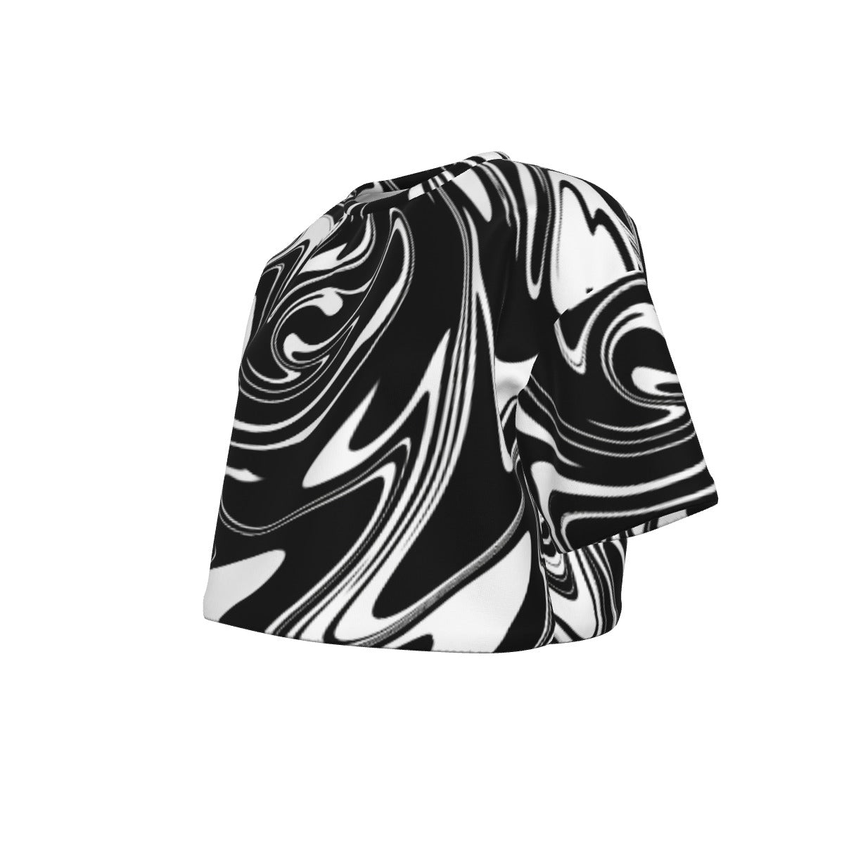 Monoswirl Cotton Crop Top