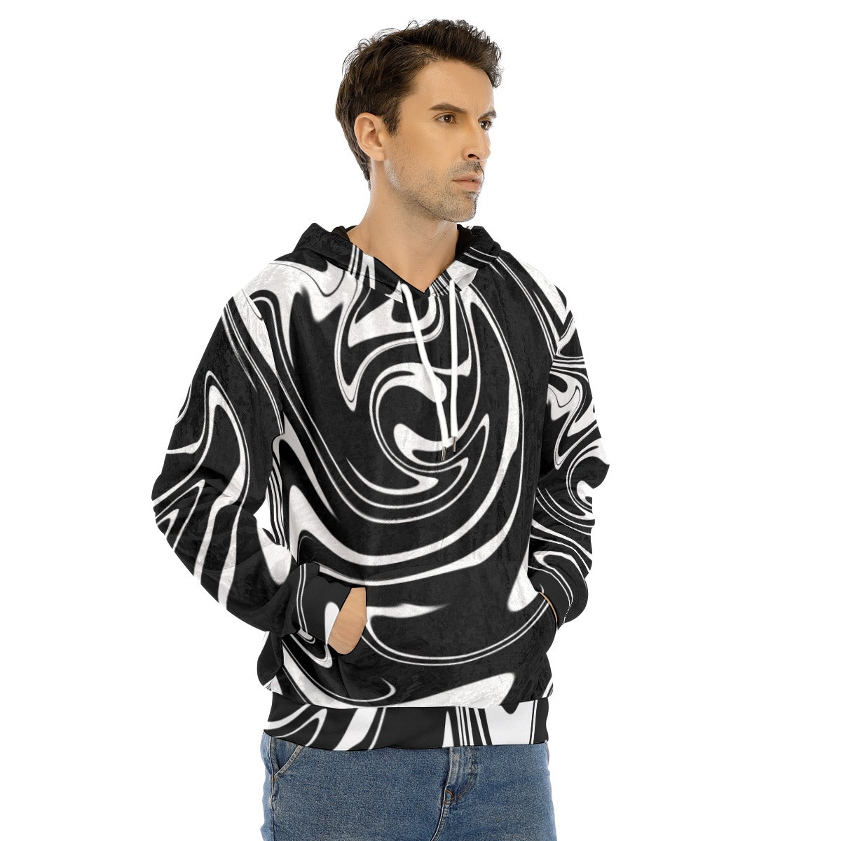 MonoSwirl Velvet Hoodie