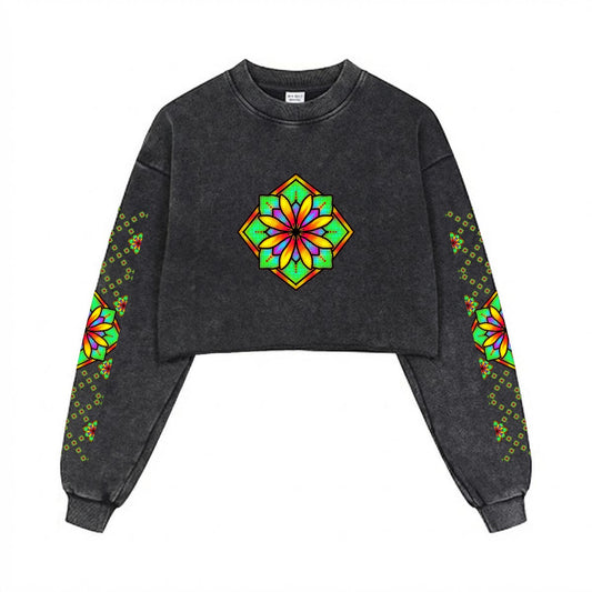 Xena Cotton Crop Sweatshirt
