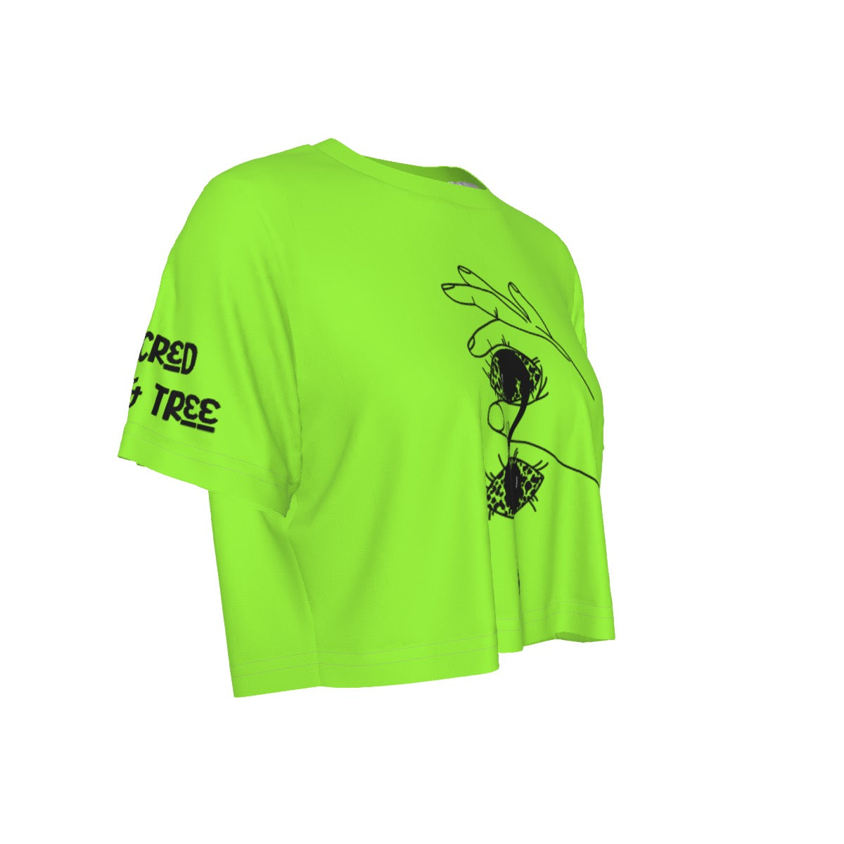 Green  Cropped T-Shirt