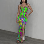 Watermeltin Slit Dress