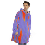 Lavendar Glitch Sherpa Fleece Thuggie