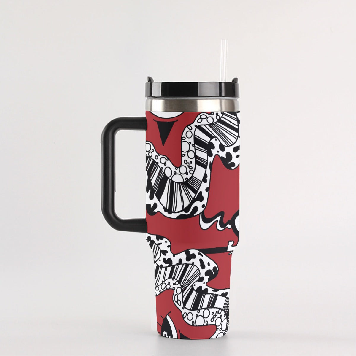 Red Wine TipDrip 40 oz Tumbler With Handle