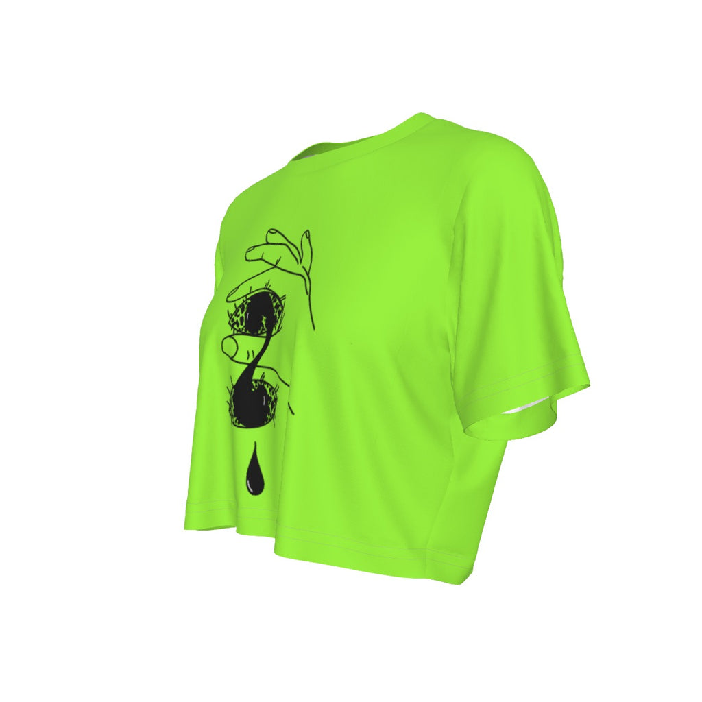 Green  Cropped T-Shirt