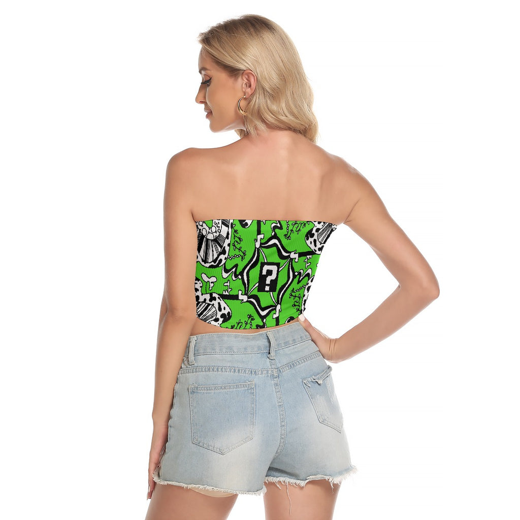 Green Tip Drip Tube Top