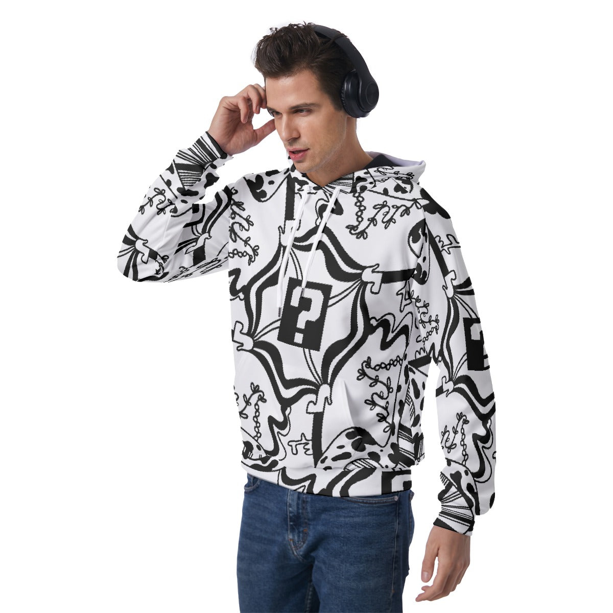 White TipDrip Hoodie