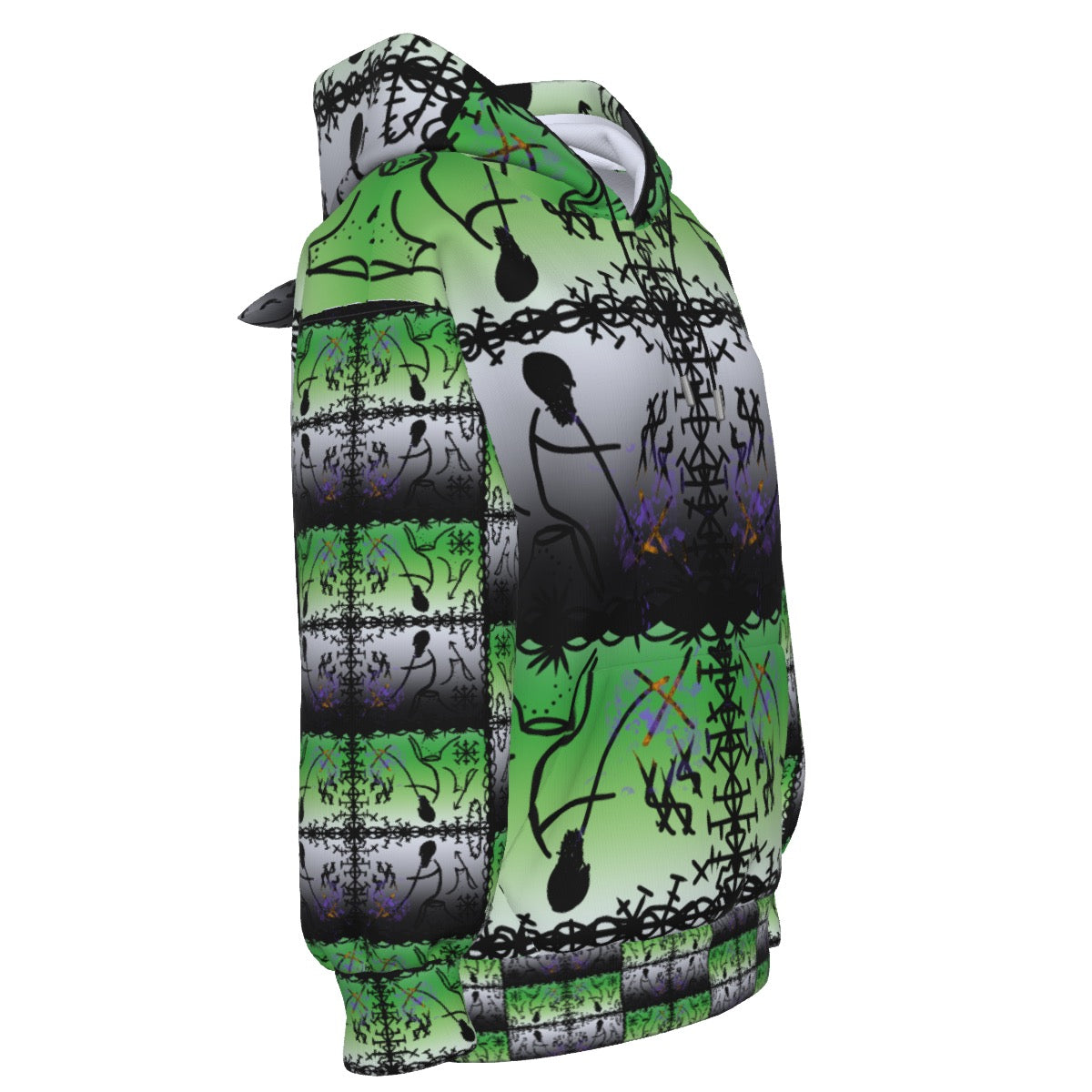 Wotan Aromantic Blur Custom Cat Ear Hoodie