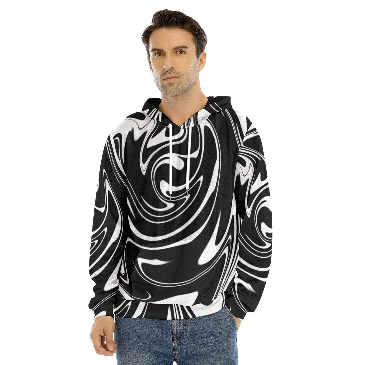 MonoSwirl Velvet Hoodie