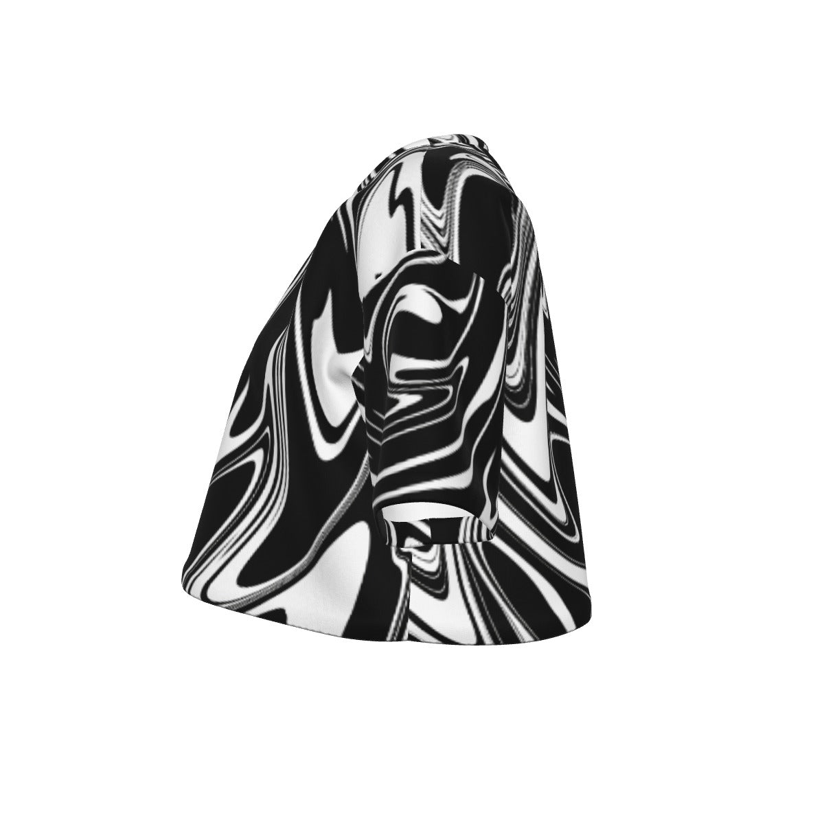 Monoswirl Cotton Crop Top