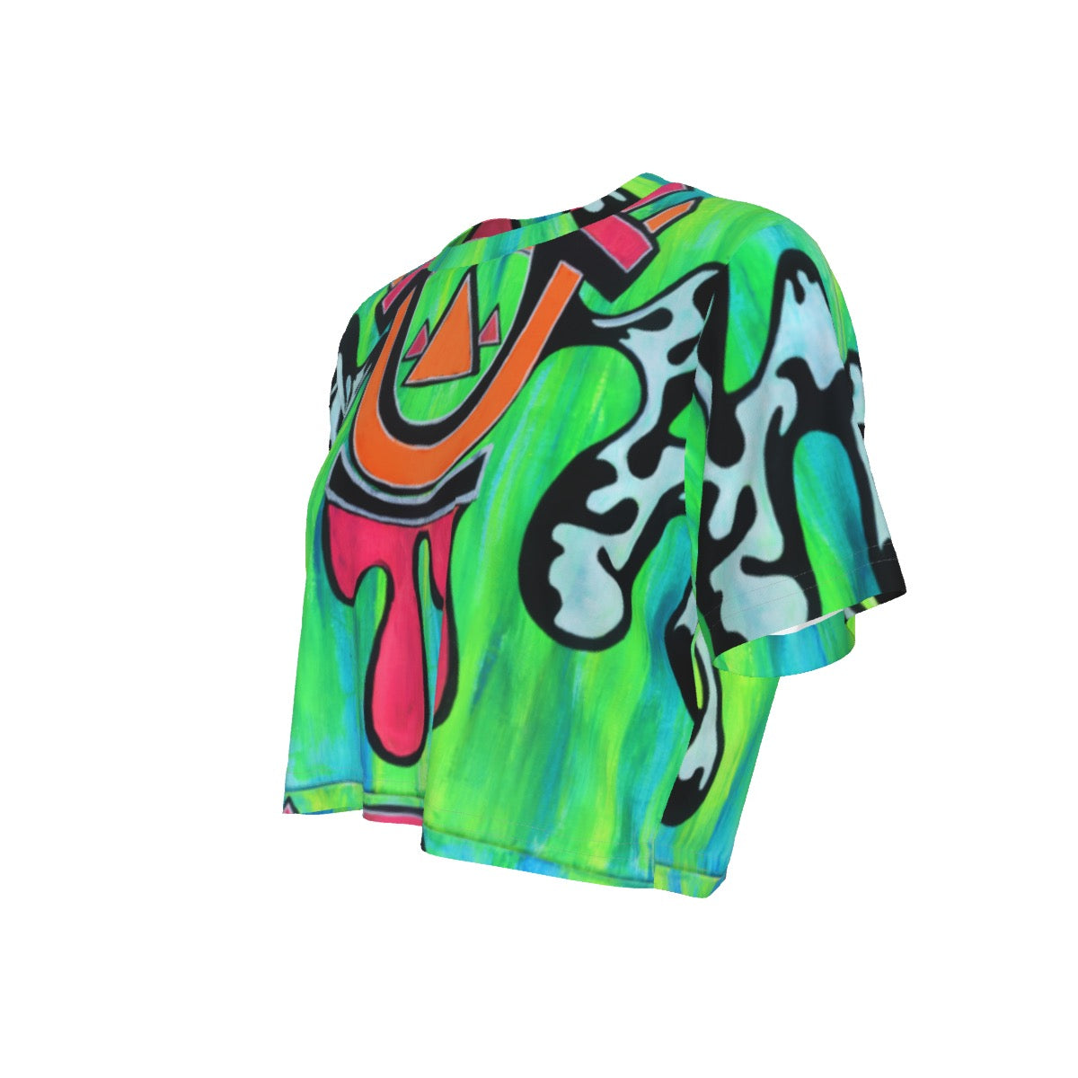 Neon Wakaan Cropped T-Shirt
