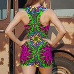 Watermeltin.v2 Sheer Mesh Bodycon Dress