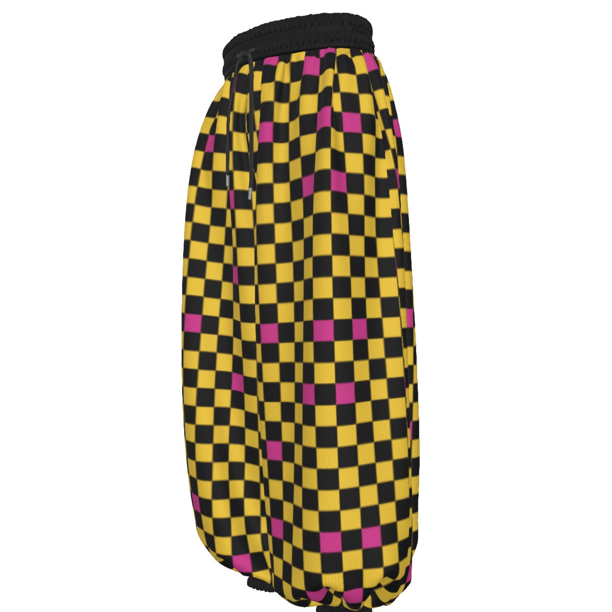 Marigold Checkered Waffle Pants