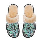 Teal Tipper Slippers - Plush