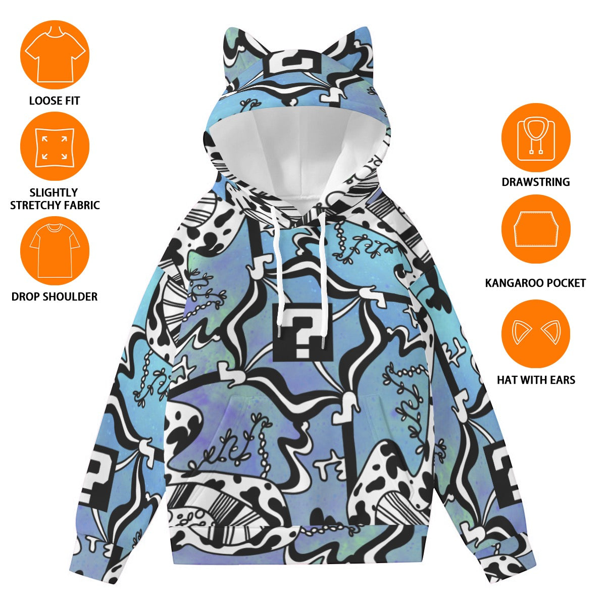 TnFCat Ear Hoodie