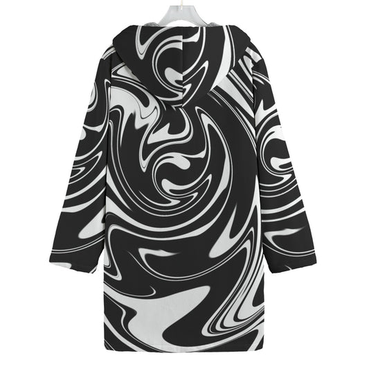 MonoSwirl Fleece Trenchcoat