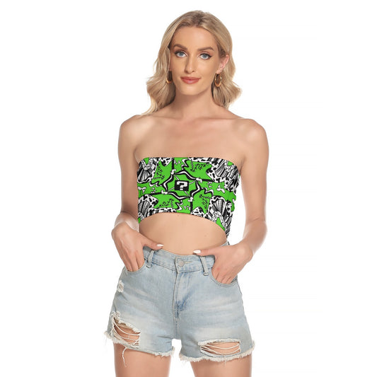 Green Tip Drip Tube Top