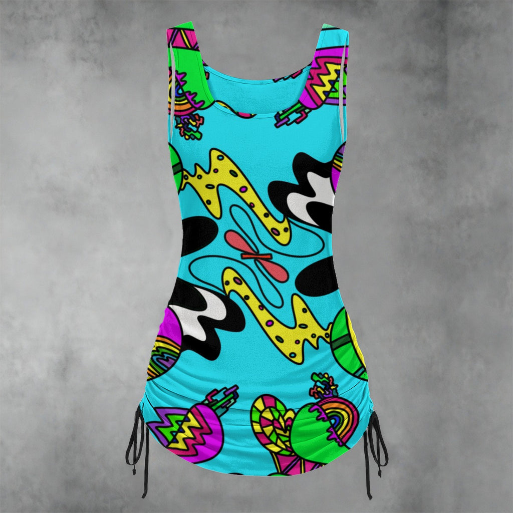 Frisa Lank Drawstring Dress