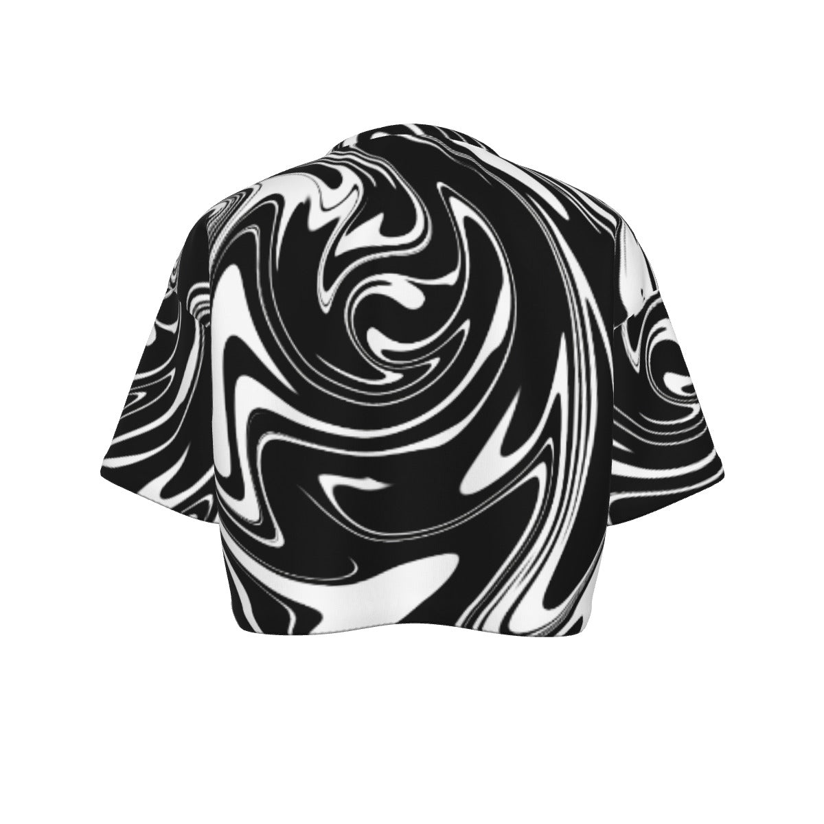 Monoswirl Cotton Crop Top