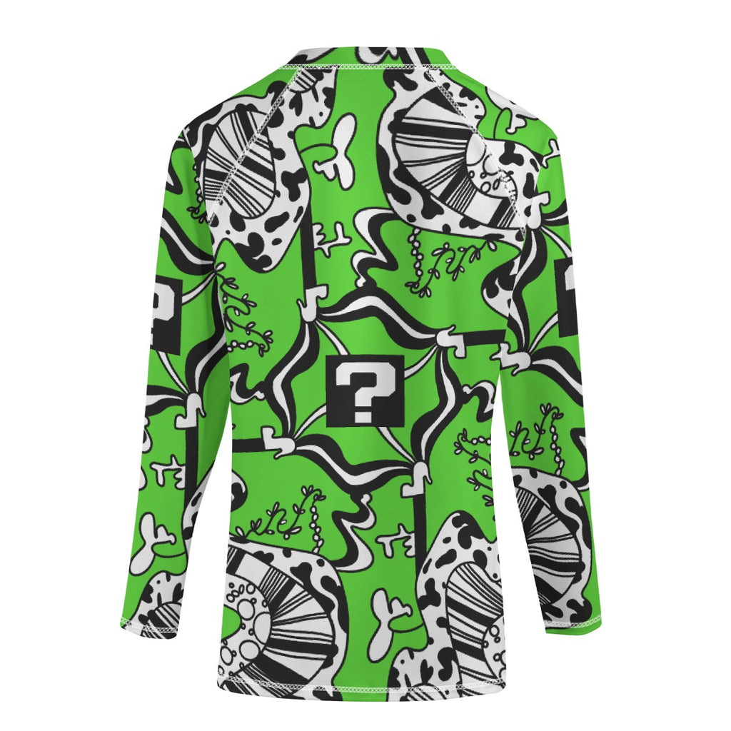 Green TipDrip Unisex Yoga Long Sleeve T-Shirt