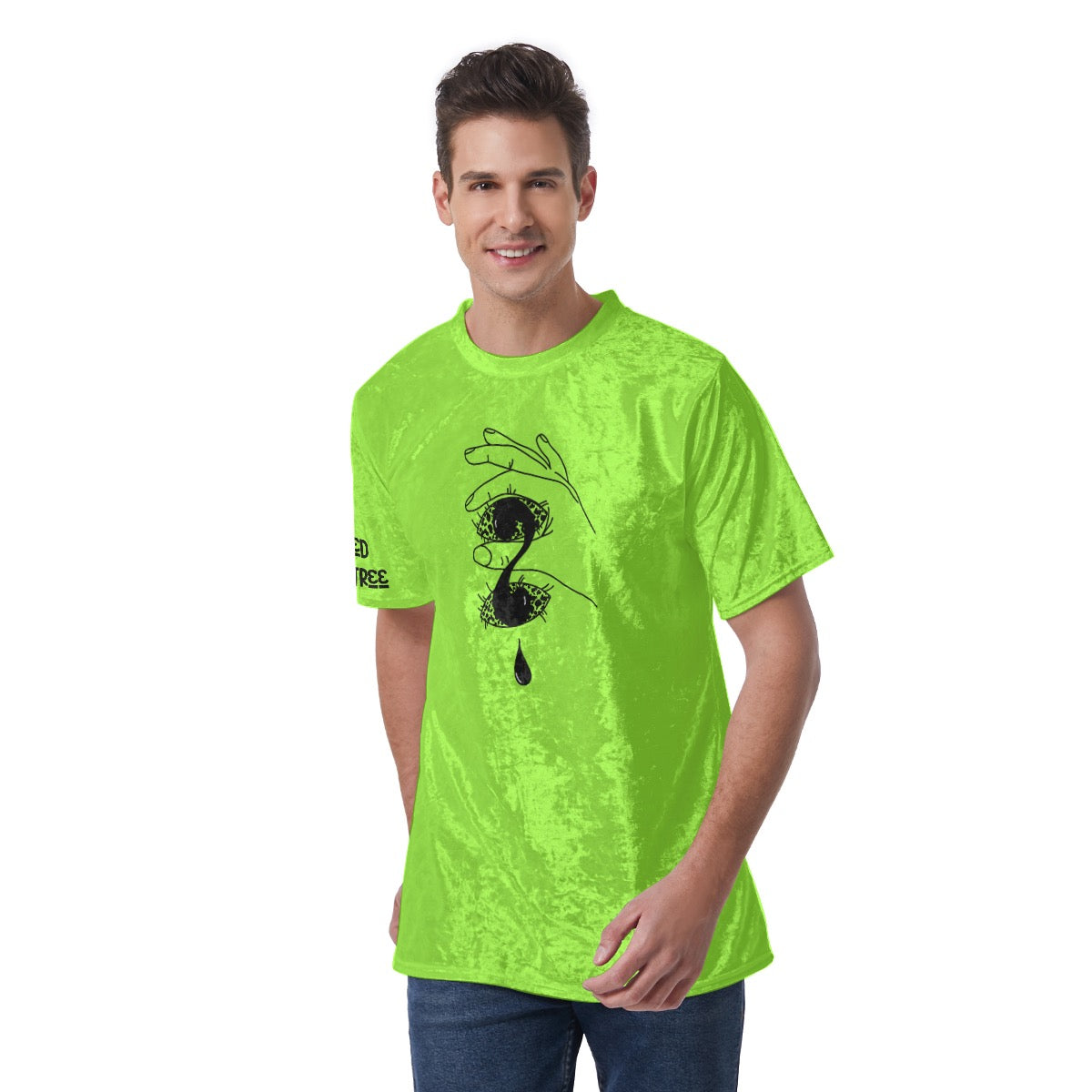 Green Universe Velvet Tee