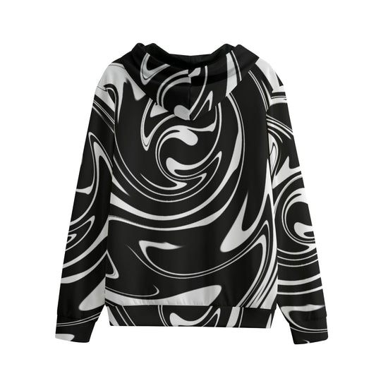 Monoswirl Cotton Zipper Hoodie