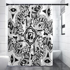 White TipDrip Shower Curtain