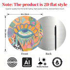 Round Aluminum Painting