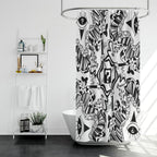 White TipDrip Shower Curtain