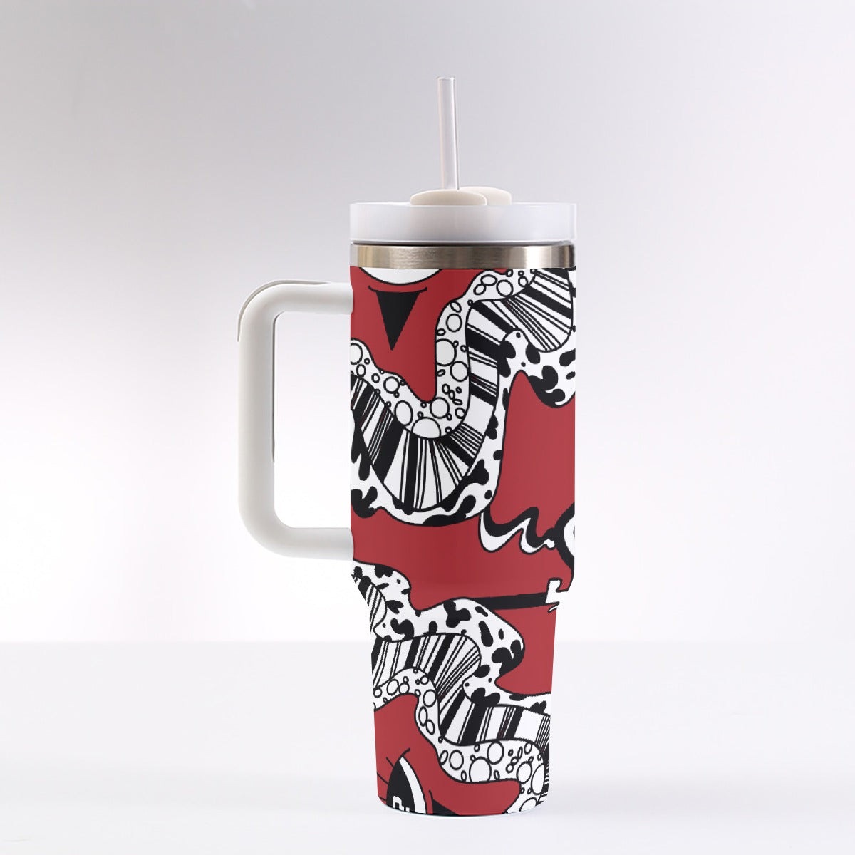 Red Wine TipDrip 40 oz Tumbler With Handle