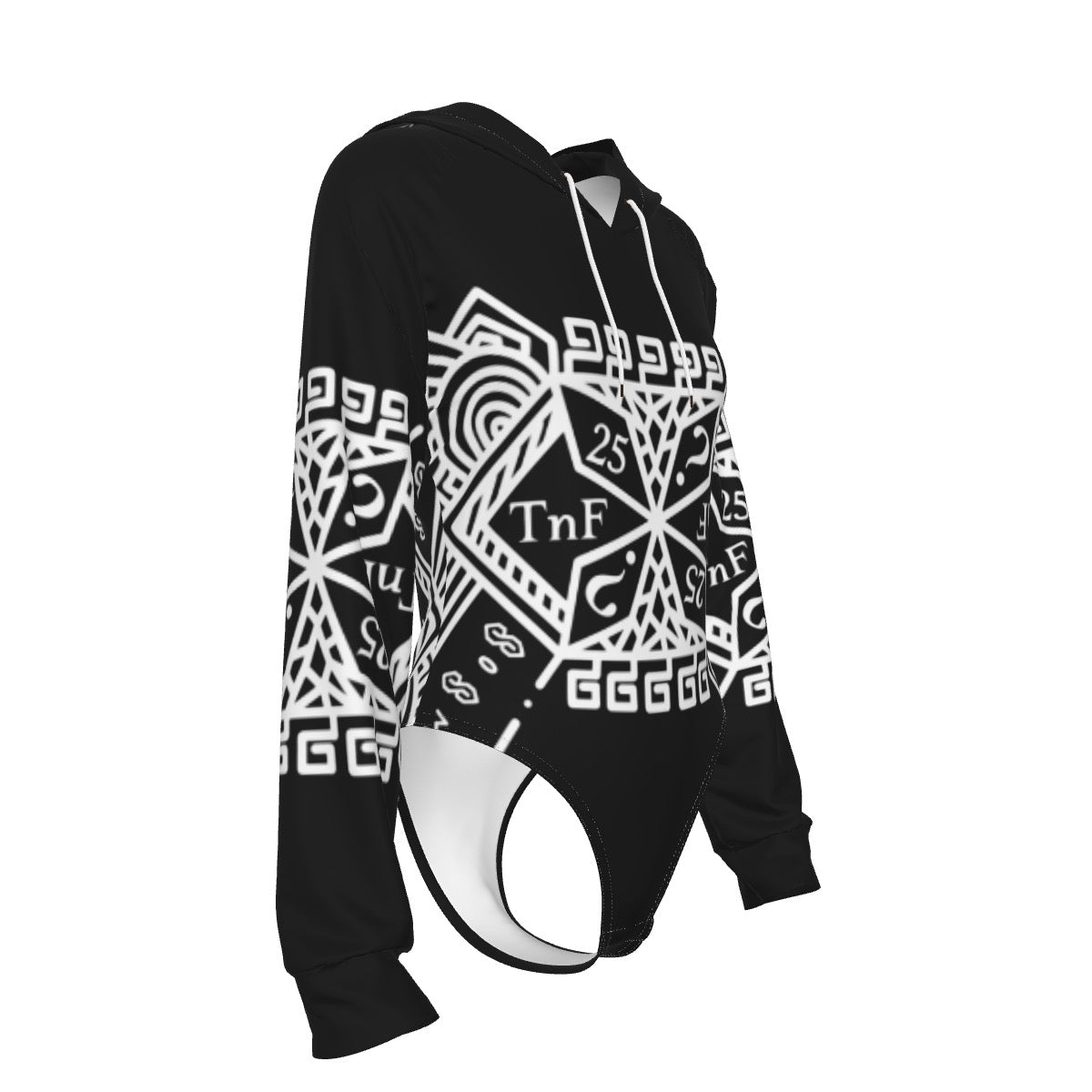 TnF 25  Hooded Bodysuit w Sleeves