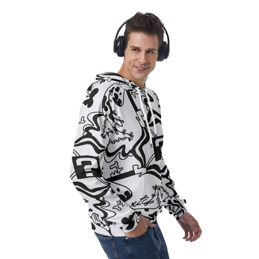 White TipDrip Hoodie