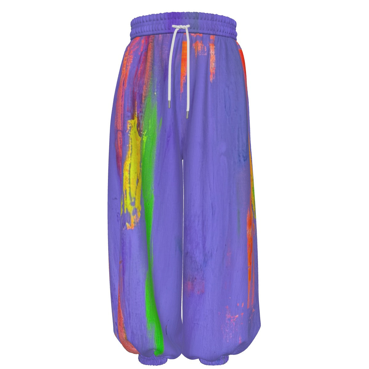 Lavender Glitch Waffle Pants