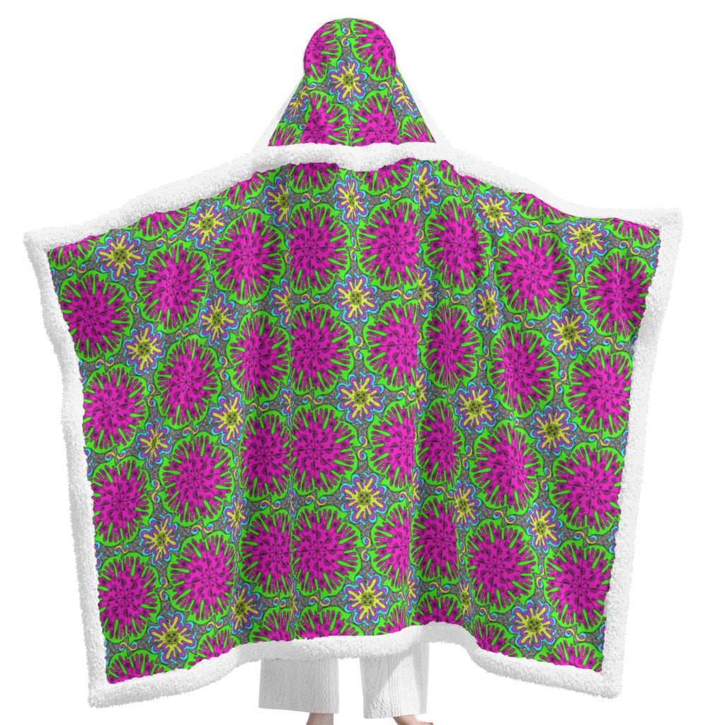 Watermeltin.v4 Hooded Blanket w Pockets