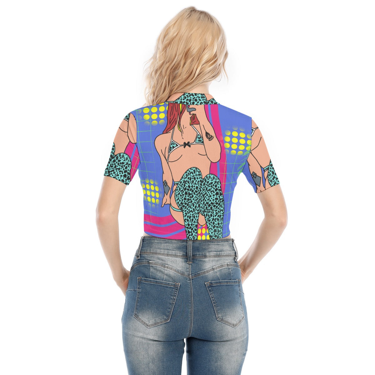 Lewd Dude Double Zip Crop