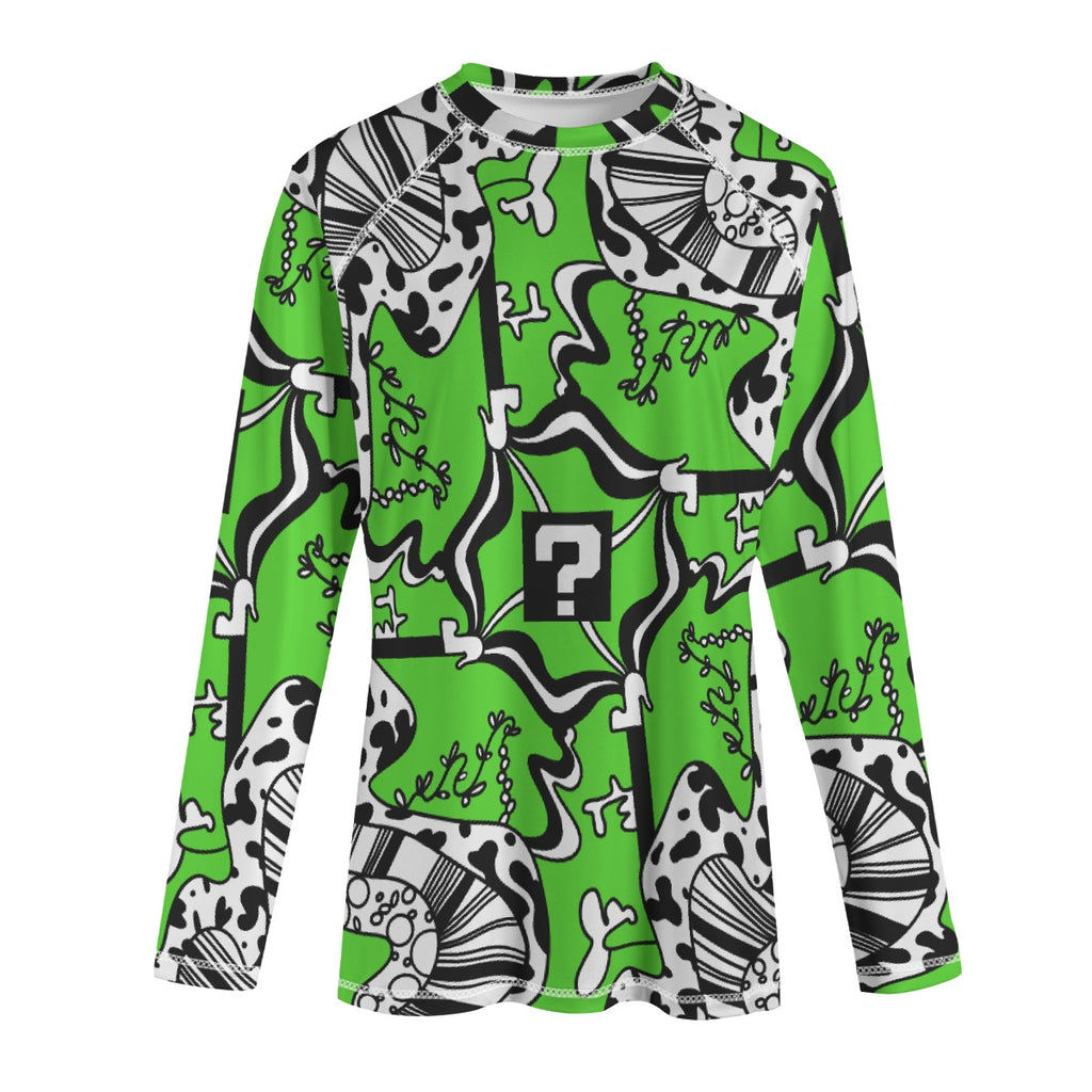 Green TipDrip Unisex Yoga Long Sleeve T-Shirt