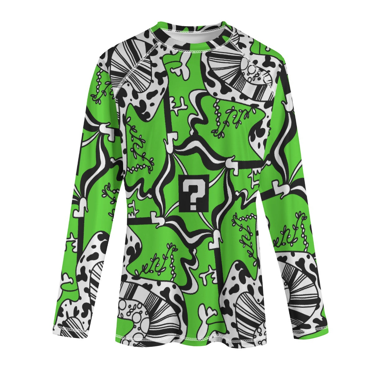 Green TipDrip Unisex Yoga Long Sleeve T-Shirt