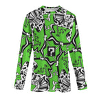 Green TipDrip Unisex Yoga Long Sleeve T-Shirt