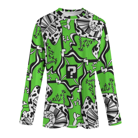 Green TipDrip Unisex Yoga Long Sleeve T-Shirt