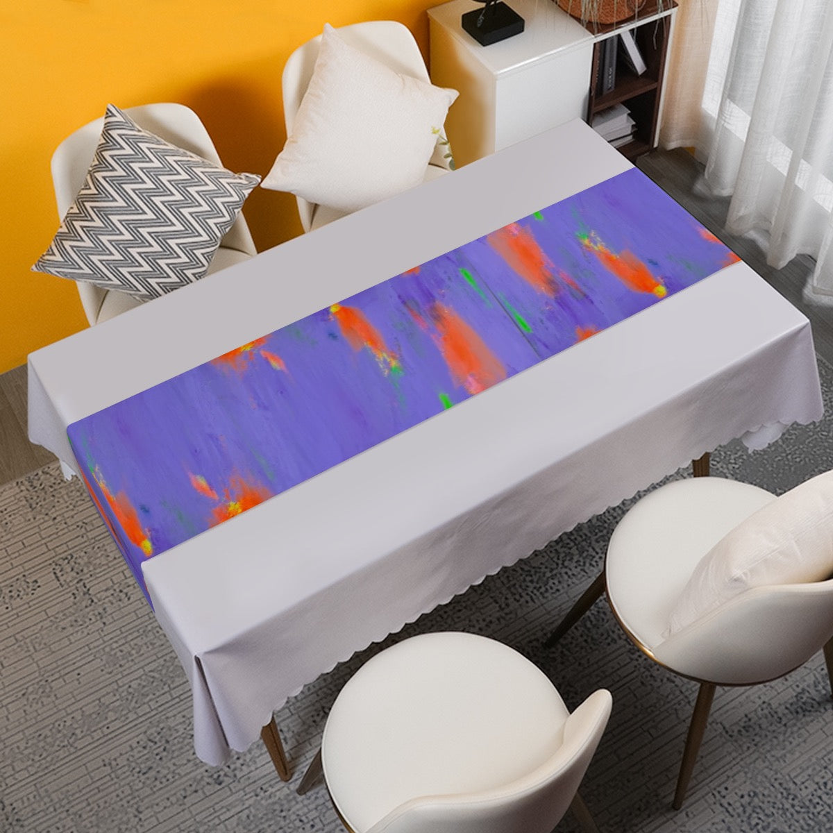 Lavender Glitch Table Runner