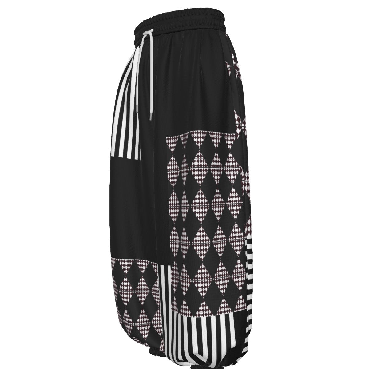 Circusfreq Black Waffle Pants