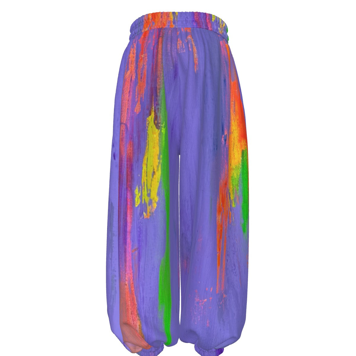 Lavender Glitch Waffle Pants