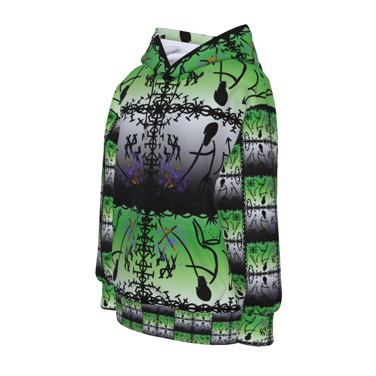 Wotan Aromantic Blur Custom Cat Ear Hoodie