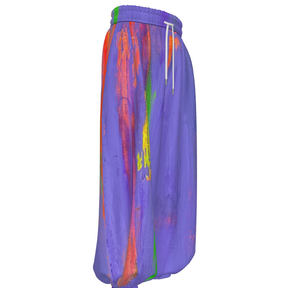 Lavender Glitch Waffle Pants